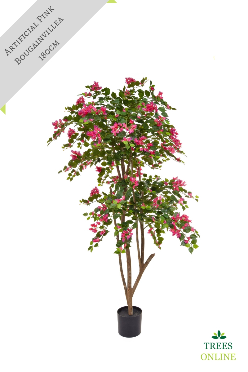 Buy Artificial Bougainvillea Tree in Pink Abundant Flowers + High Impact **FREE UK MAINLAND