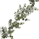 Artificial Frosted Spiral Eucalyptus Winter Garland (180cm) Lifelike & Durable **FREE UK MAINLAND DELIVERY**