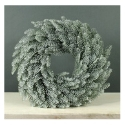 Artificial Frosty Evergreen Wreath (42cm) - Beautifully Made - Lasts Indefinitely  **FREE UK MAINLAND DELIVERY**