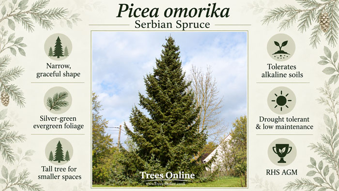 Serbian Spruce - Picea omorika