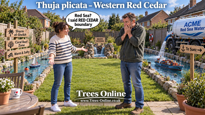 Western Red Cedar hedge plants