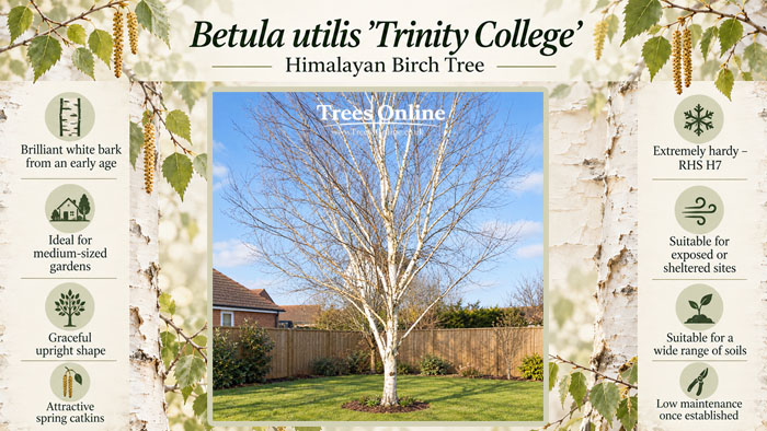 Betula utilis Trinity College Himalayan Birch Tree