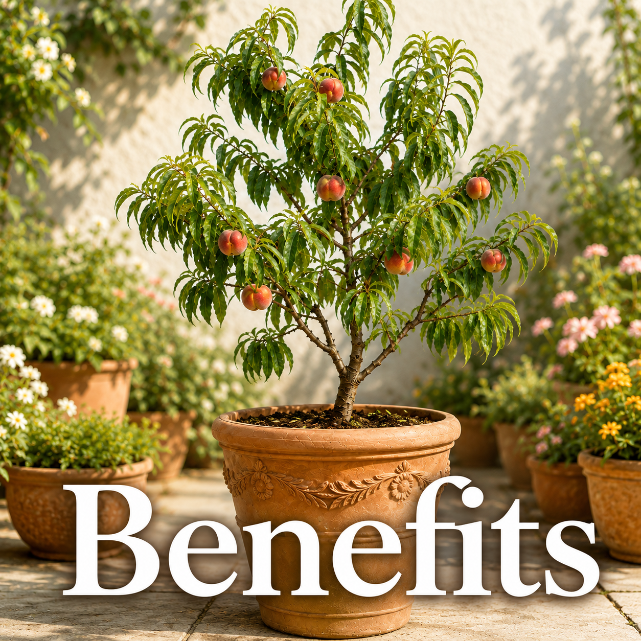 Bonanza compact peach tree buyer benefits