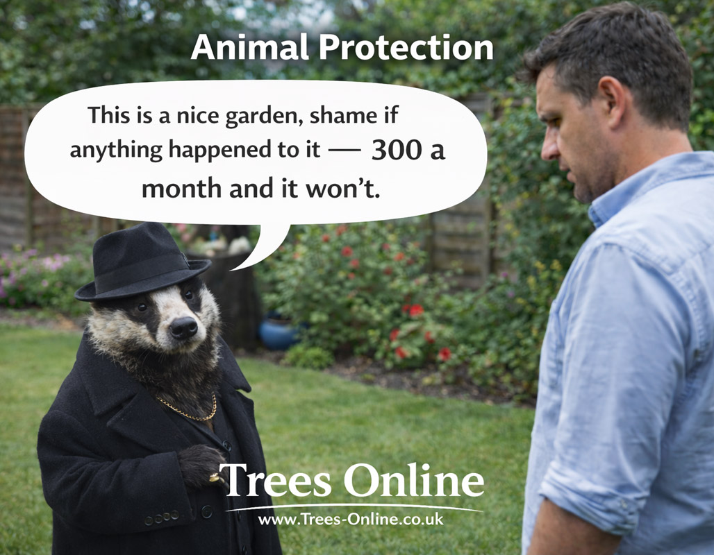Animal protection for young hedge plants