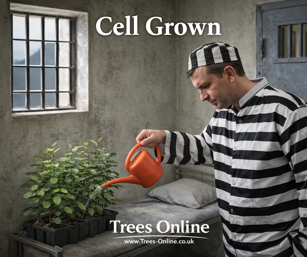 Cell grown hedge plants in trays