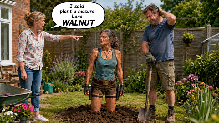 I wanted a mature Lara WALNUT meme