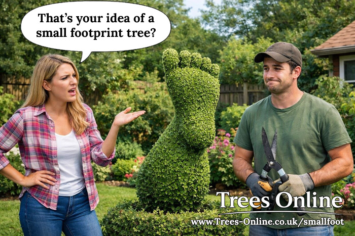 Small footprint tree meme